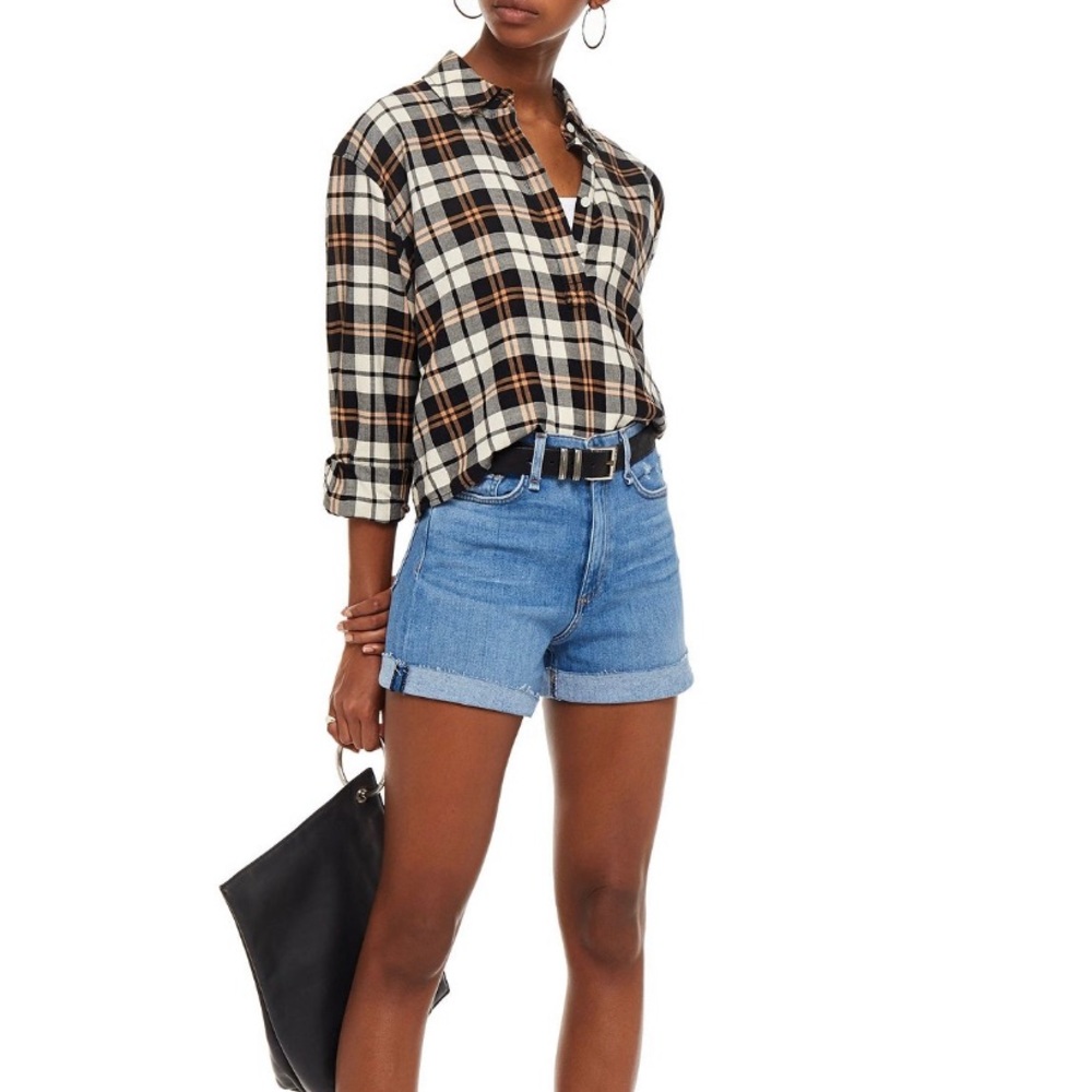 RAG & BONE Nina High Rise Cuffed Denim Jean Shorts - Women’s Size 24 - New